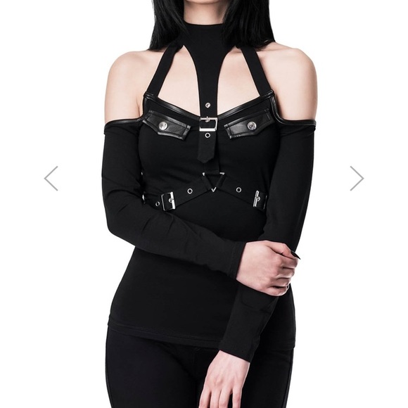 Killstar Tops - HOLD FOR SPOOKIILICIOUS KILLSTAR SEIGE HALTER TOP